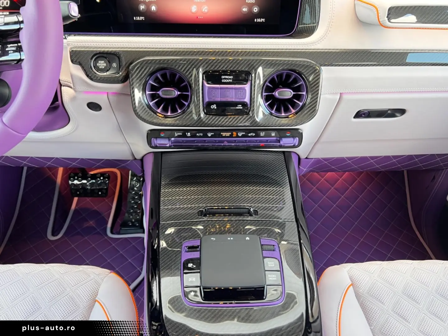 Mercedes Benz G63AMG Brabus B800 Purple interior