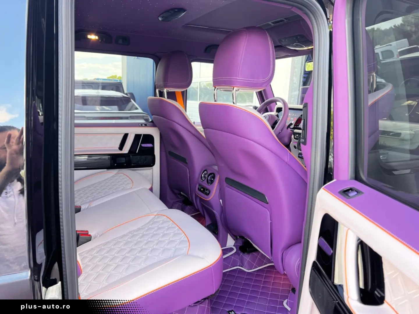 Mercedes Benz G63AMG Brabus B800 Purple interior