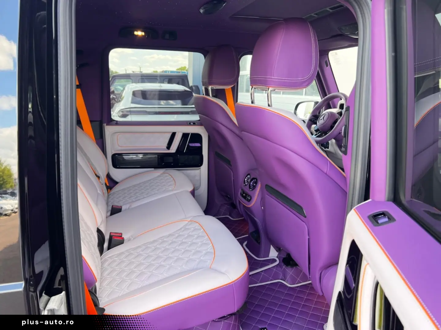 Mercedes Benz G63AMG Brabus B800 Purple interior