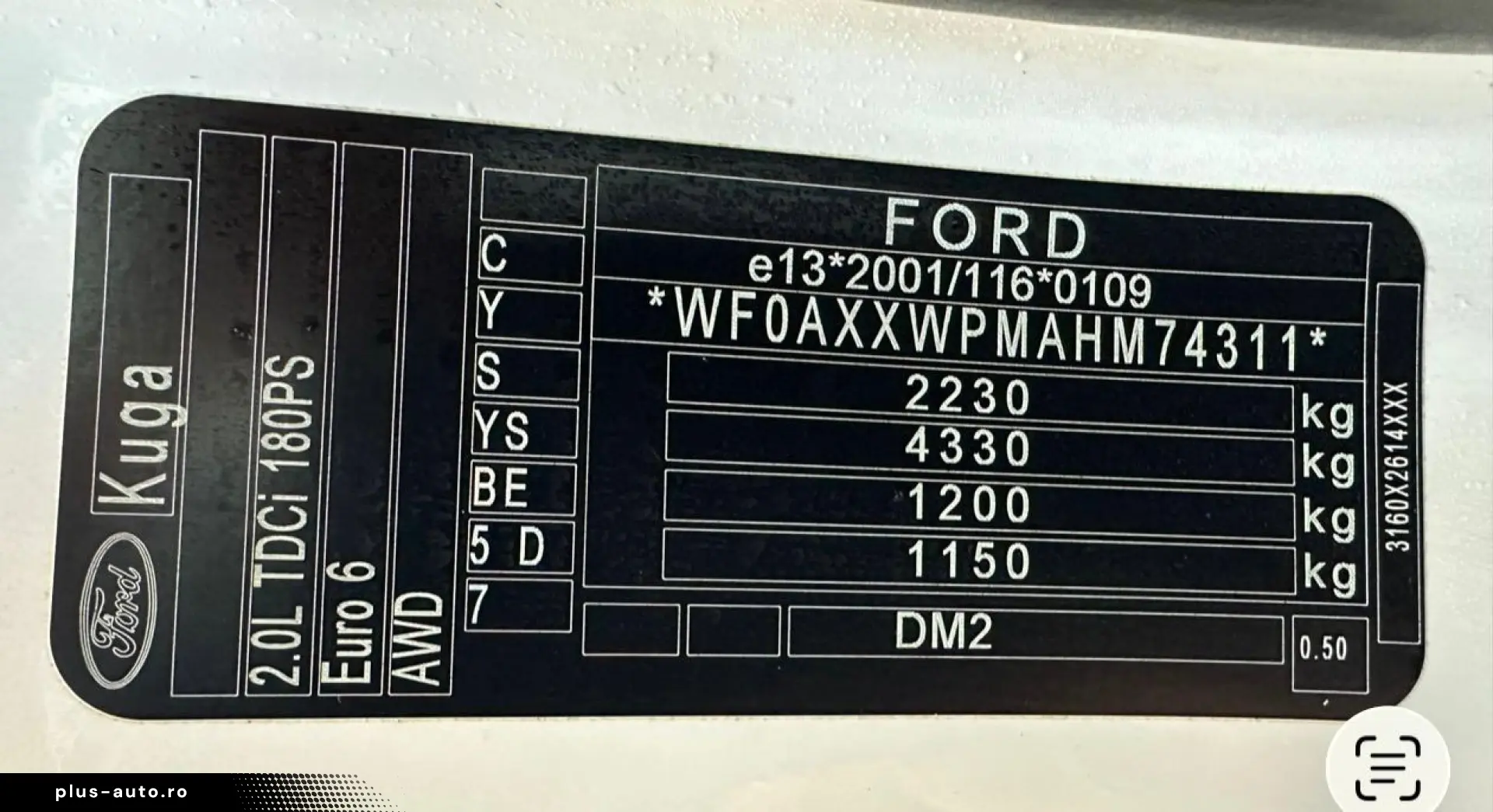 Ford Kuga Diesel 2.0 2017 Automata