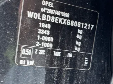 OPEL ASTRA K  Fab. 07.2016   1.6 DIESEL 110 Cp   EURO 6