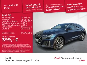 AUDI Q8 SUV 55 TFSI quattro tiptronic SLine AHZV Pano