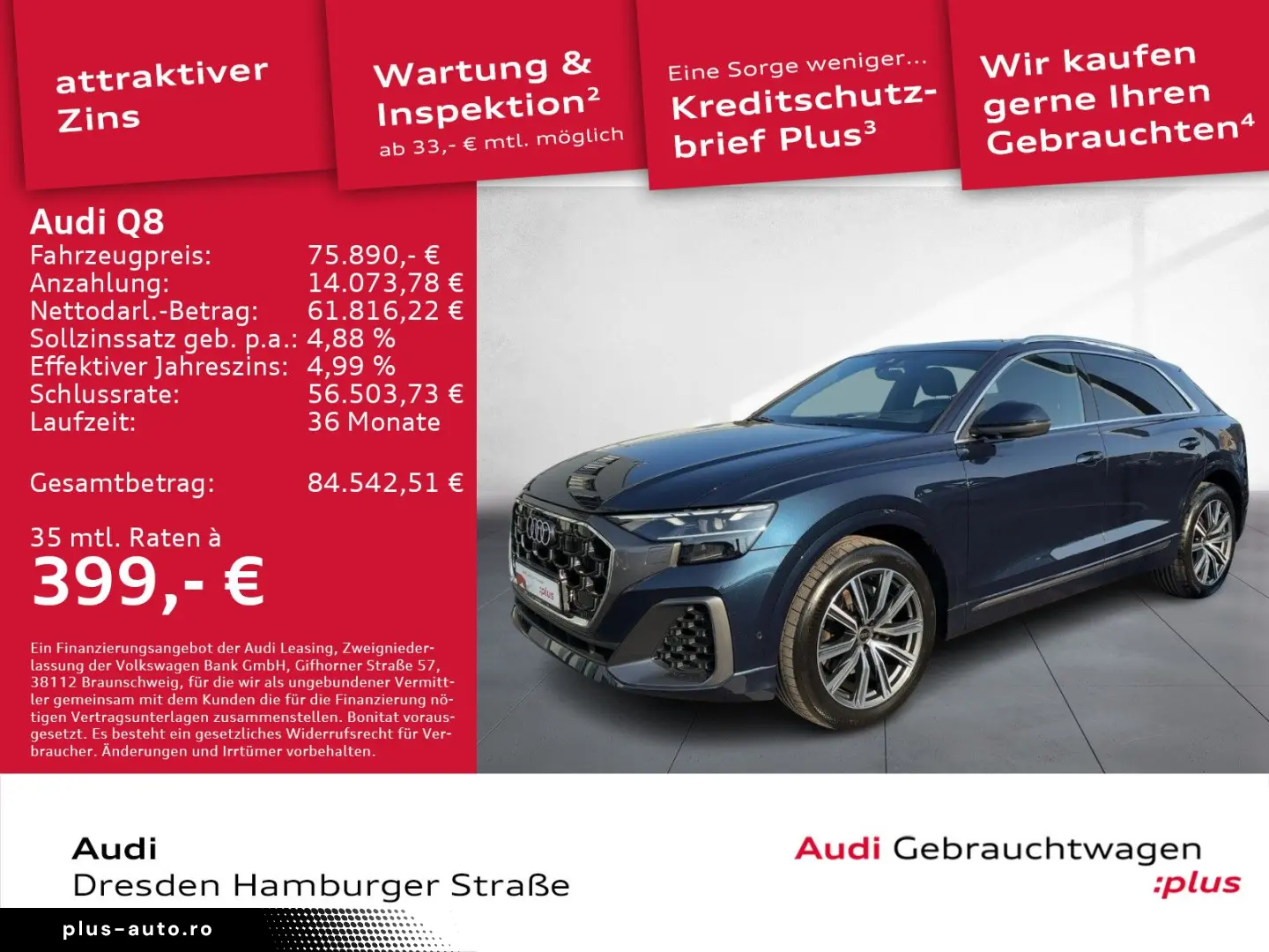 AUDI Q8 SUV 55 TFSI quattro tiptronic SLine AHZV Pano