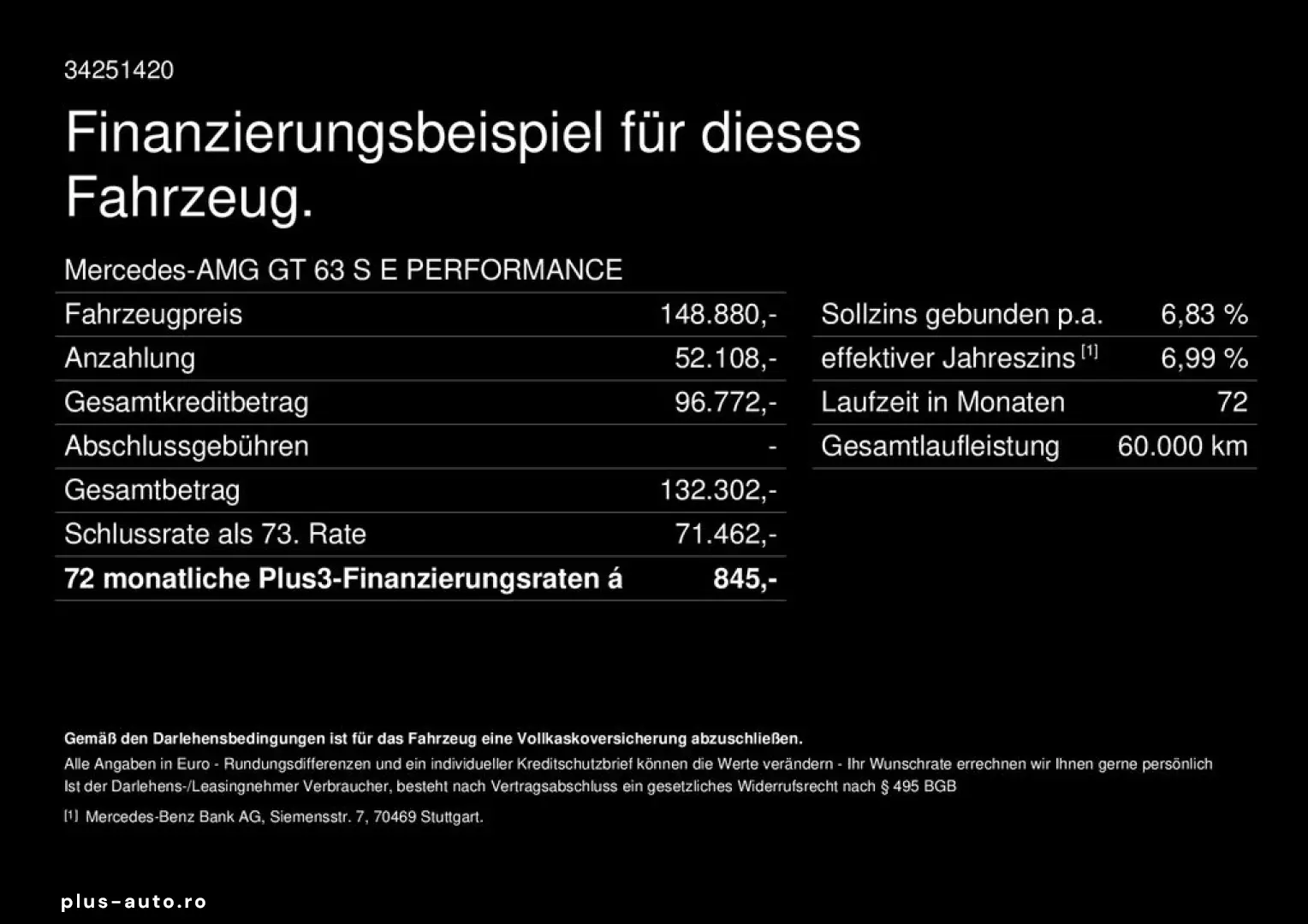 MERCEDES-BENZ AMG GT 63 S E Performance Carbon NP.252.691€
