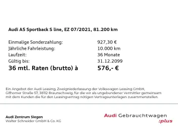 AUDI A5 Sportback 40 TDI quattro S line Navi LED AHK