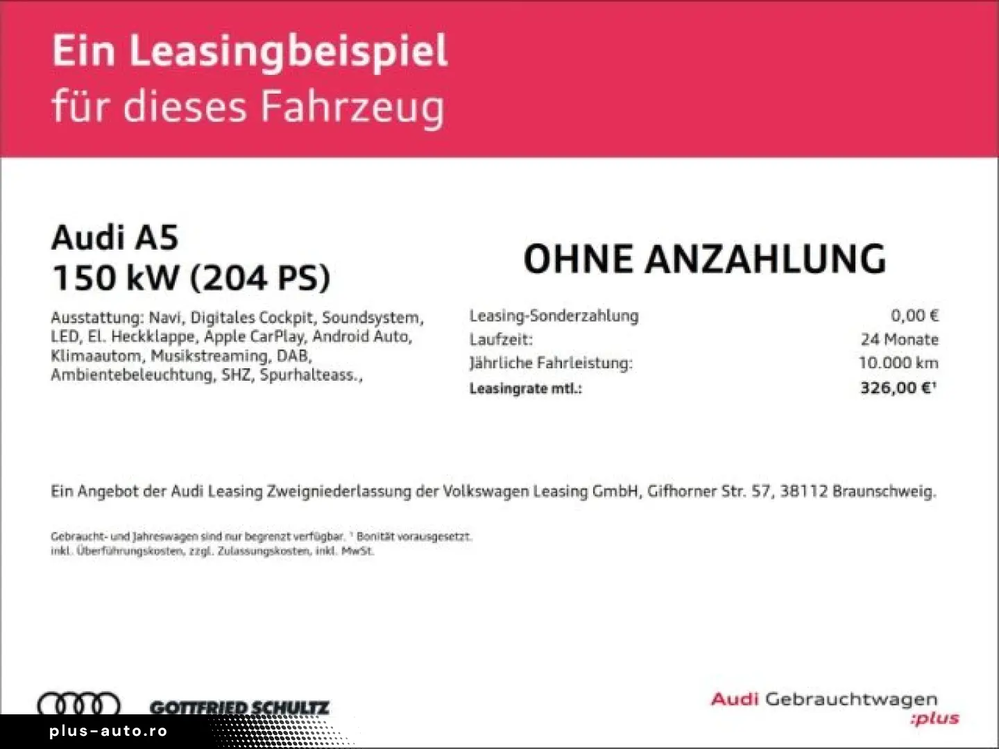 AUDI A5 Limousine TFSI quattro 150 kW