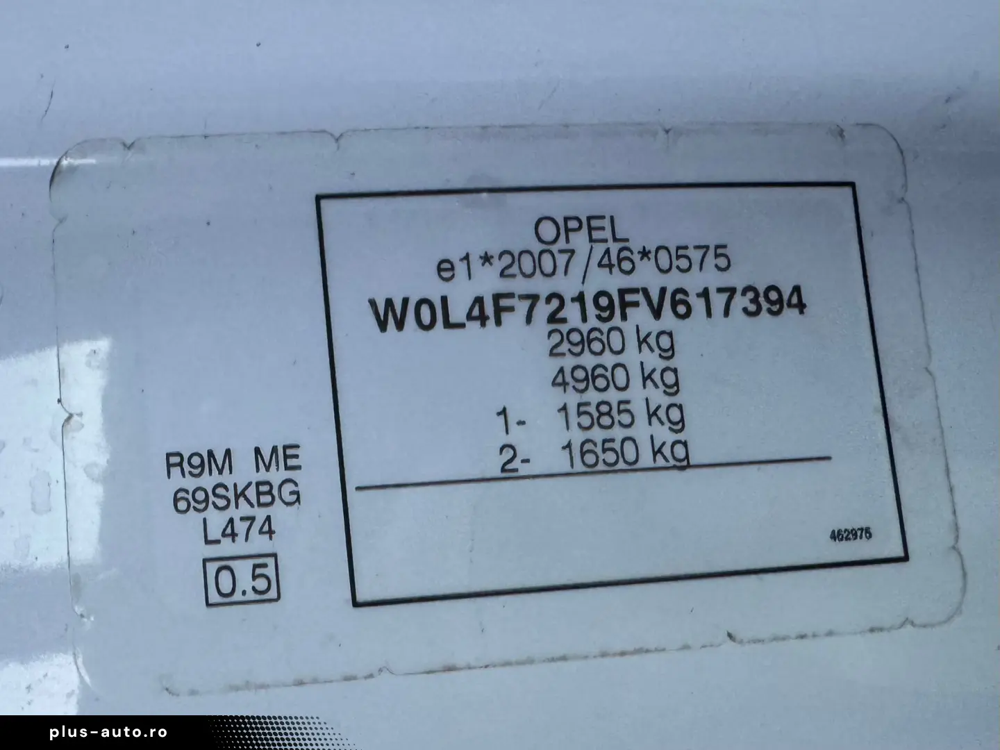 OPEL VIVARO B   Fab- 02.2015   1.6 DIESEL 90CP   EURO 6