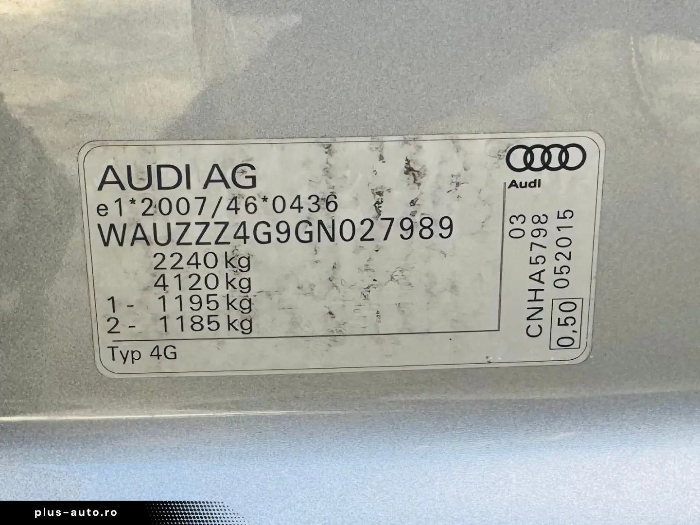 Audi A6 S-LINE  Fab.- 06-2015   2.0 Diesel 190 Cp   Euro 6