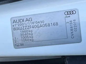 Audi A4   Fab- 03.2016   2.0 Benzina 190 Cp   Euro 6