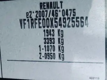 Renault Kadjar  FAB 04-2016  1.5 DIESEL 110 CP   Euro 6