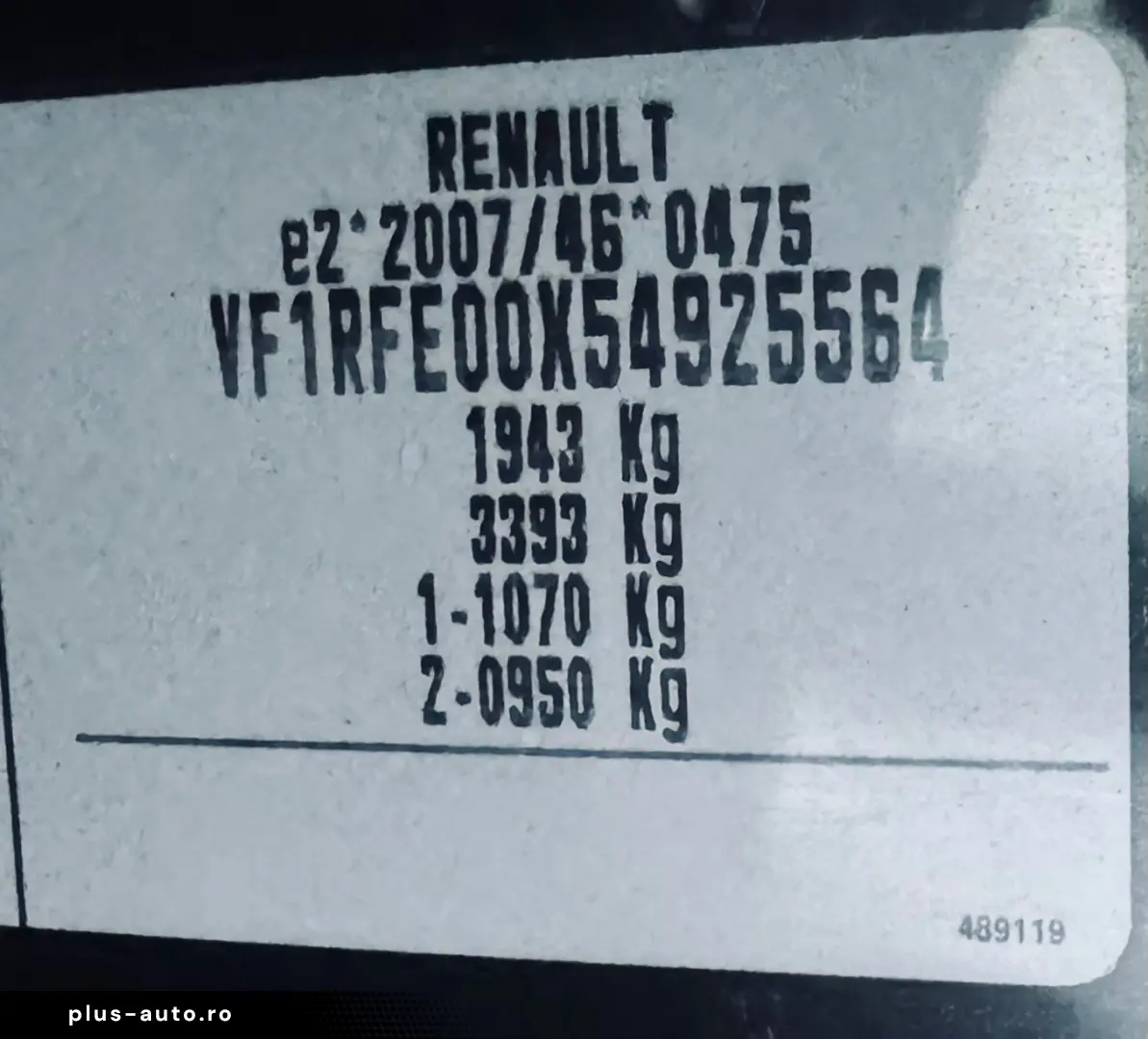 Renault Kadjar  FAB 04-2016  1.5 DIESEL 110 CP   Euro 6