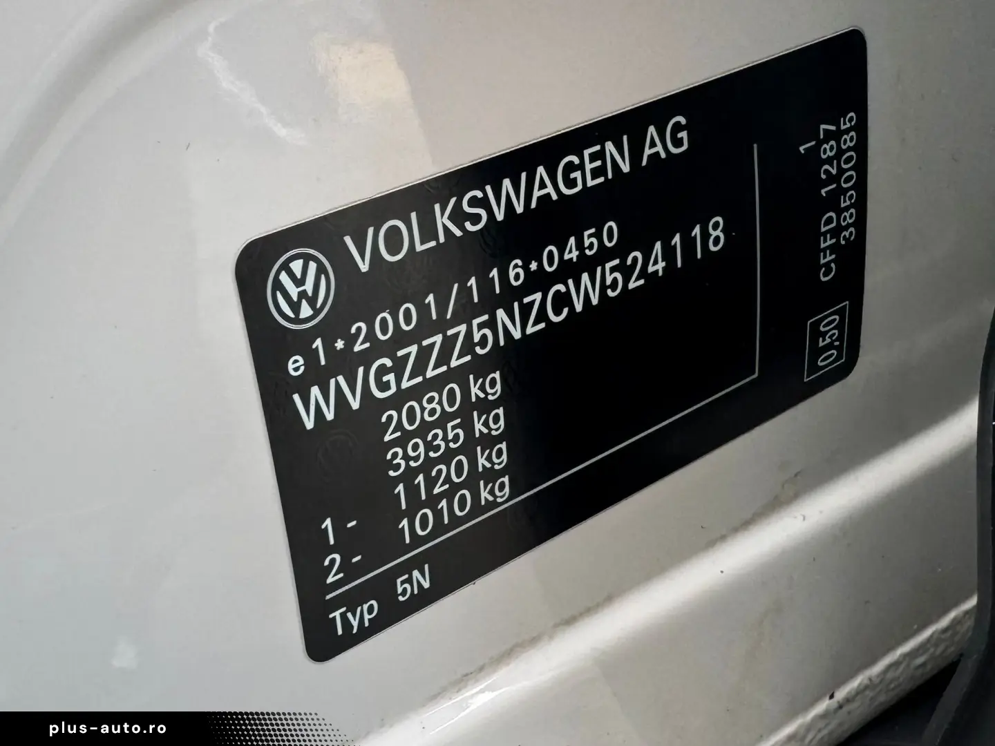 VW TIGUAN   Fab.06-2012   2.0 Diesel 110 Cp   Euro 5