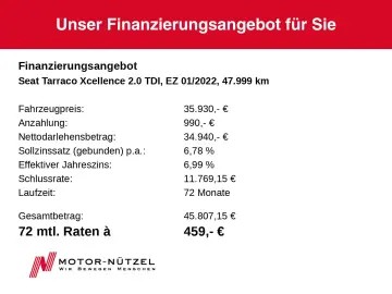 SEAT Tarraco 2.0 TDI DSG 4x4 XCELLENCE LED AHK PANO