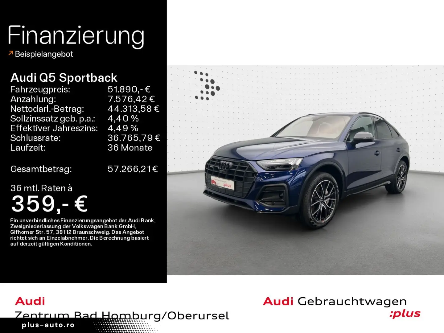 AUDI Q5 Sportback 50 TFSI e quattro advanced Navi Mat