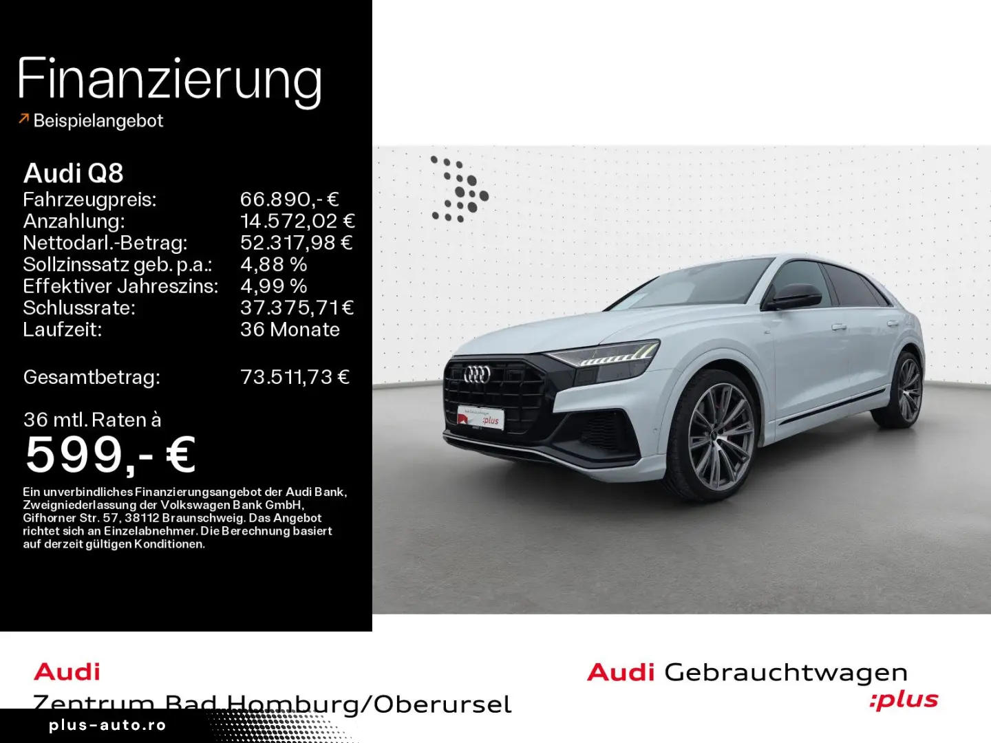 AUDI Q8 SUV TFSI e S line Navi Matrix Alu B&O HUD PDC