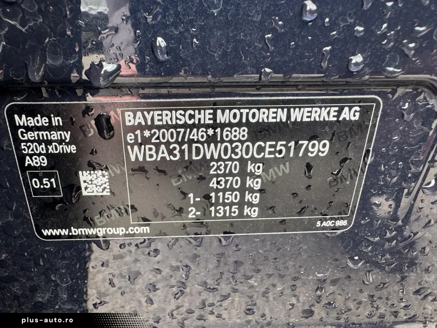 BMW 520 Diesel 2.0 2020 Automata