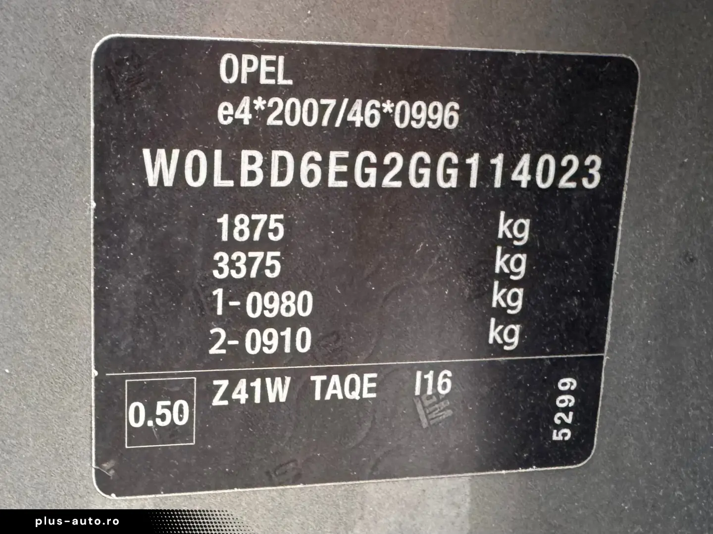 OPEL ASTRA K   Fab- 07.2016   1.6 DIESEL 136CP   EURO 6