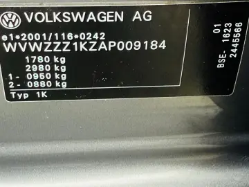 VW Golf 6  Fab 06-2009 Euro5   1.6 BENZINA 102