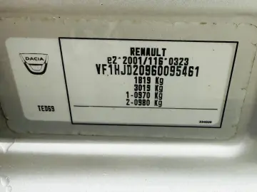 Dacia Duster   Fab- 12-2018   1.5 Diesel 109 CP   Euro 6