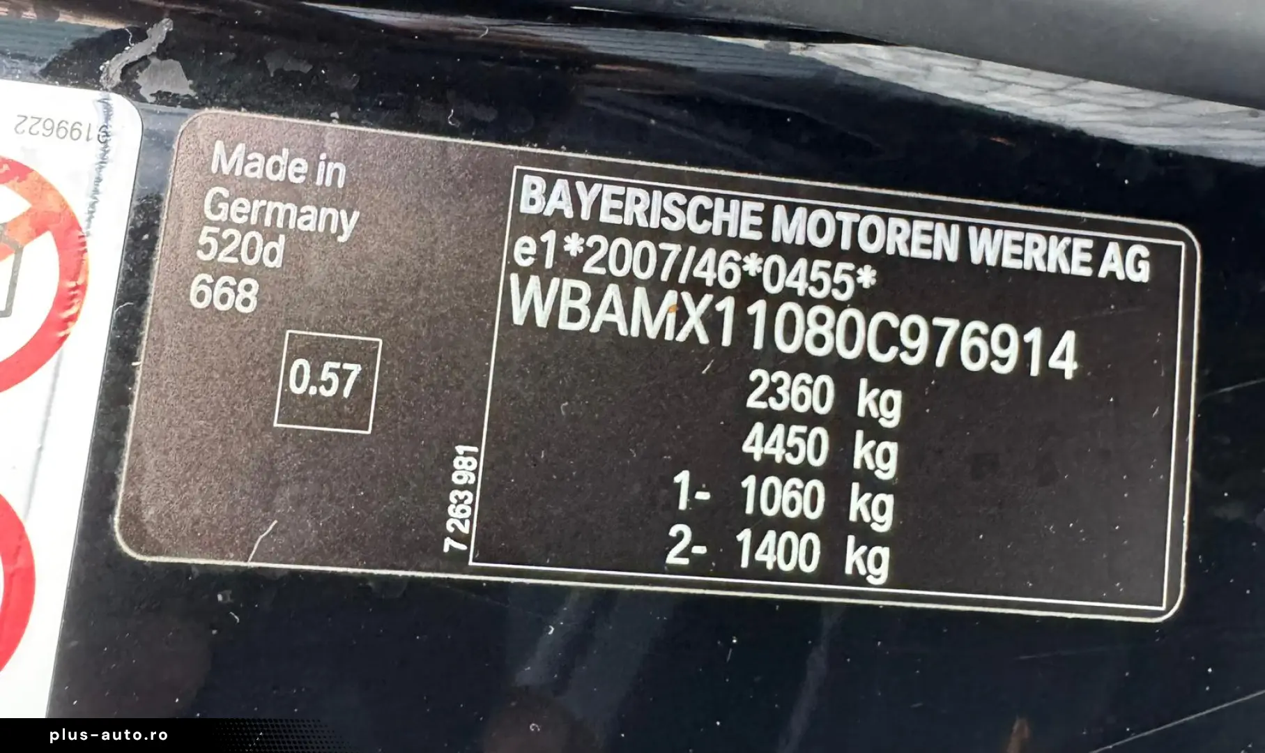 BMW 520 D F11   Fab-10-2012  2.0 Diesel 184 cp Euro 5