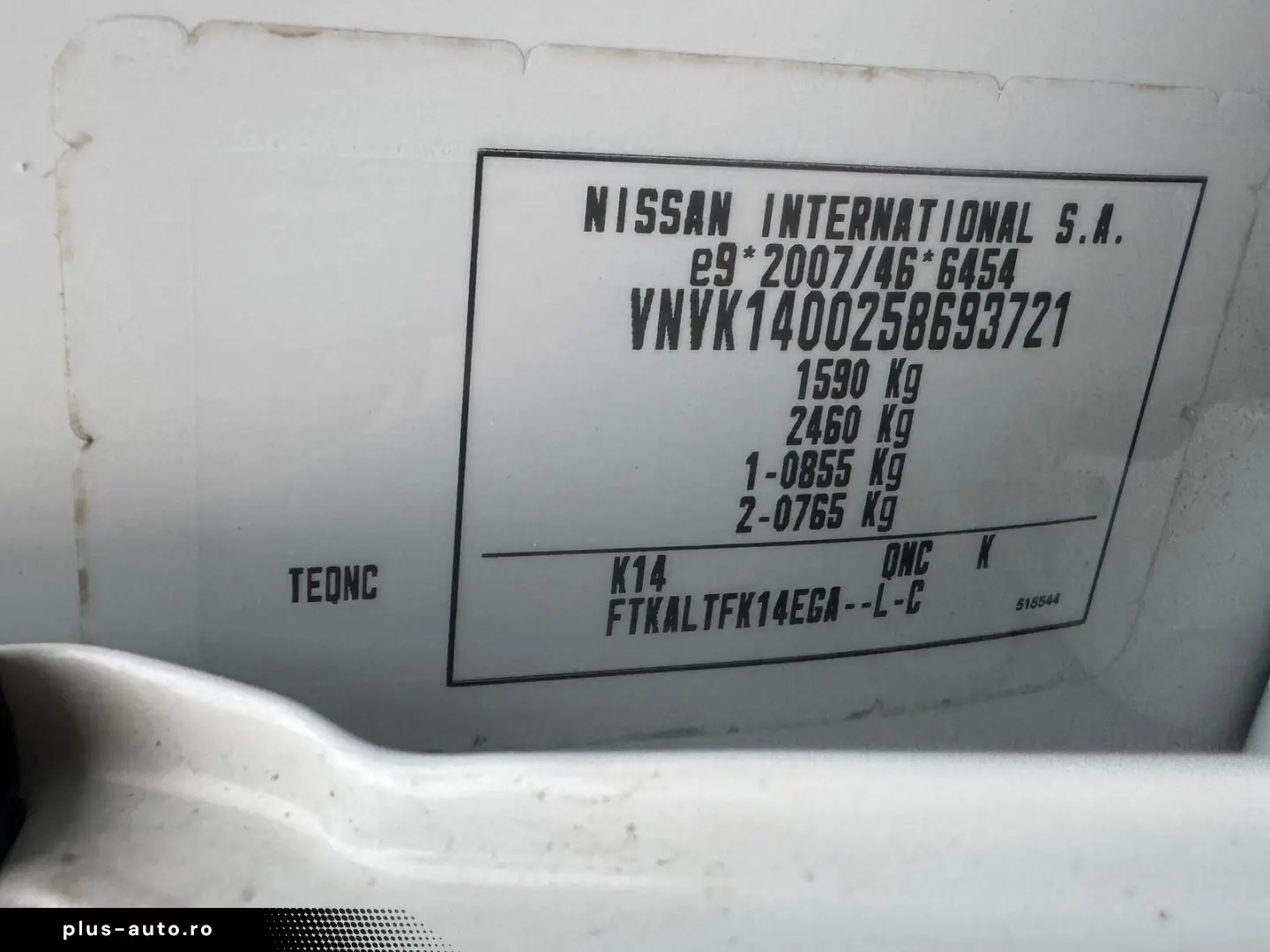 NISSAN MICRA  FAB 10-2017   1.5 dCI 90 CP  EURO 6