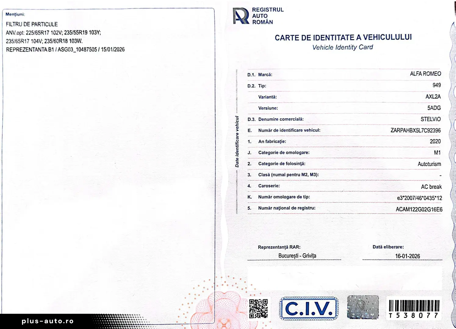 Alfa Romeo Stelvio TI 2.2 diesel 210CP AT8 Q4