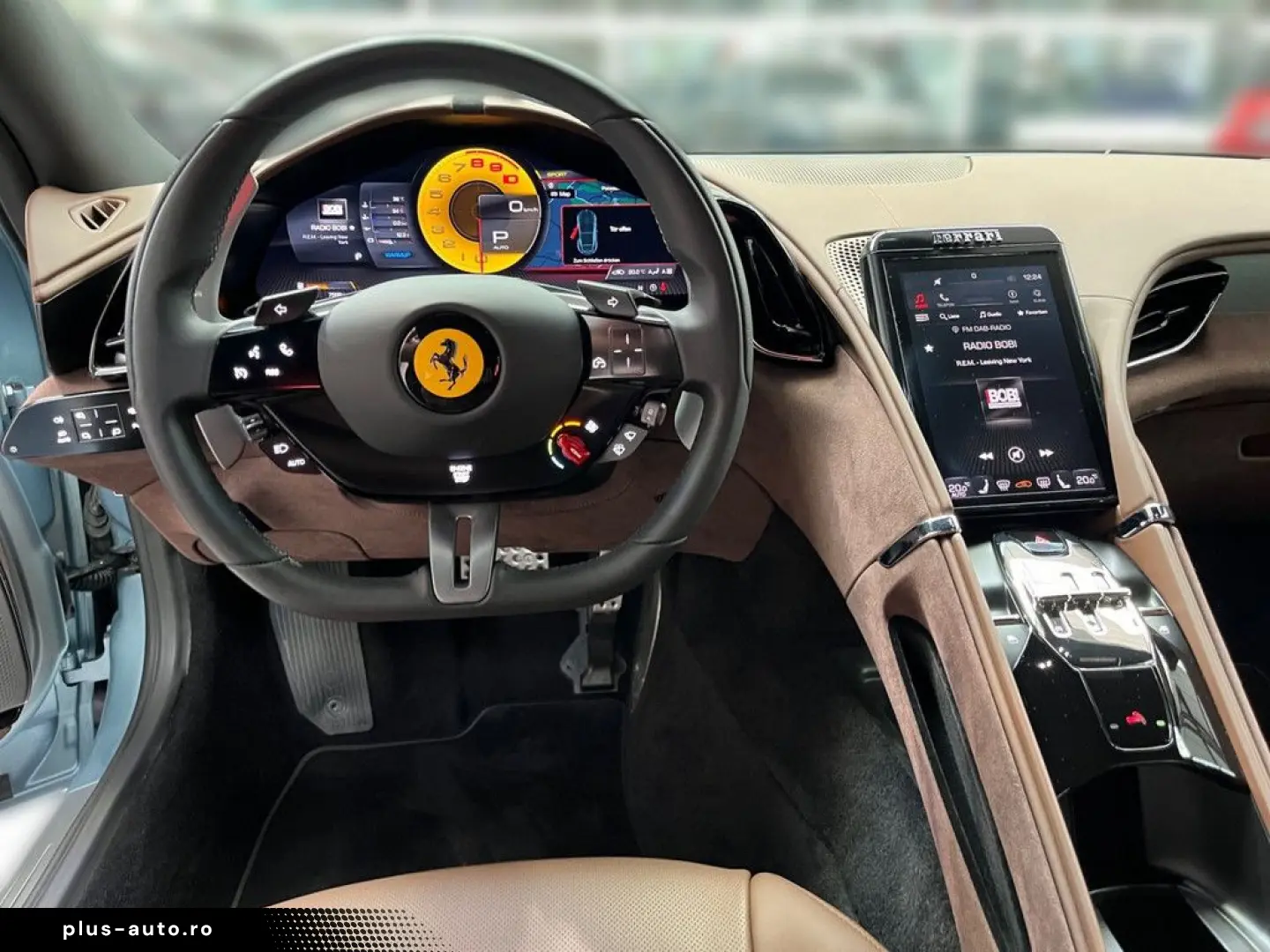 FERRARI Roma Grigio Alloy Cioccolato Magneride Alcantara