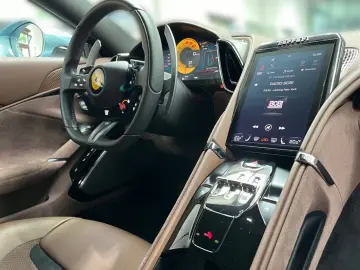 FERRARI Roma Grigio Alloy Cioccolato Magneride Alcantara