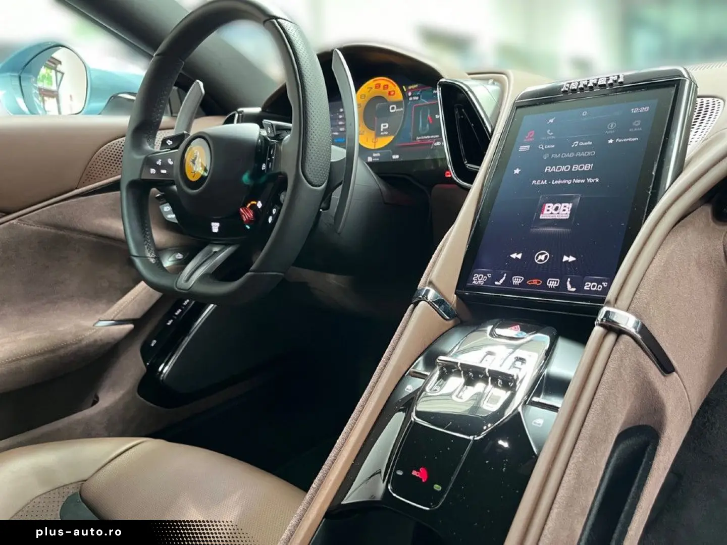 FERRARI Roma Grigio Alloy Cioccolato Magneride Alcantara