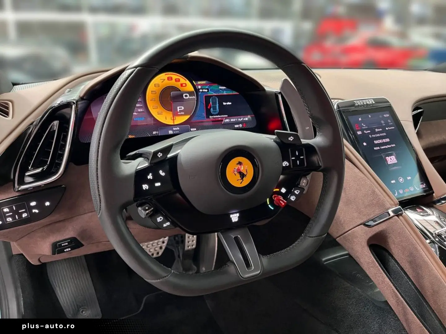 FERRARI Roma Grigio Alloy Cioccolato Magneride Alcantara