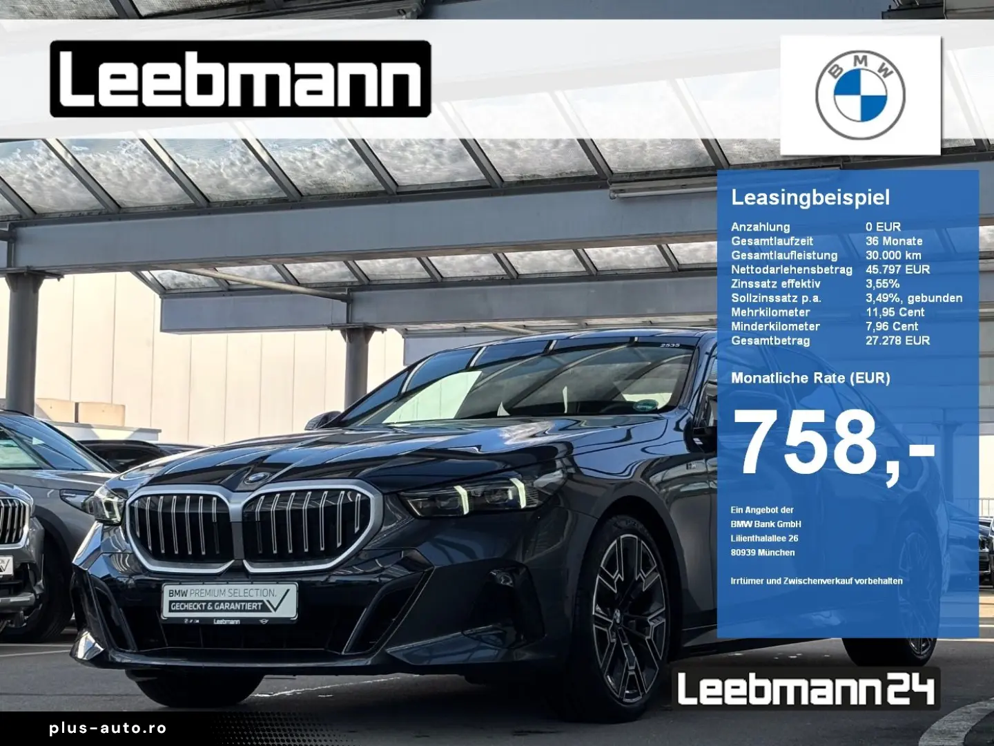BMW 520d Lim. M-Sport 20-Zoll AHK GARANTIE-06 2030