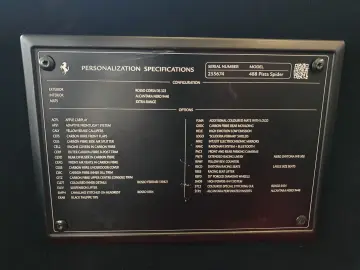 FERRARI 488 Pista Pista Spider  JbL  LIFT VOLL