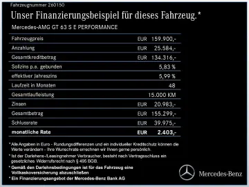 MERCEDES-BENZ Mercedes-AMG GT 63 S E PERFORMANCE VOL&hellip;