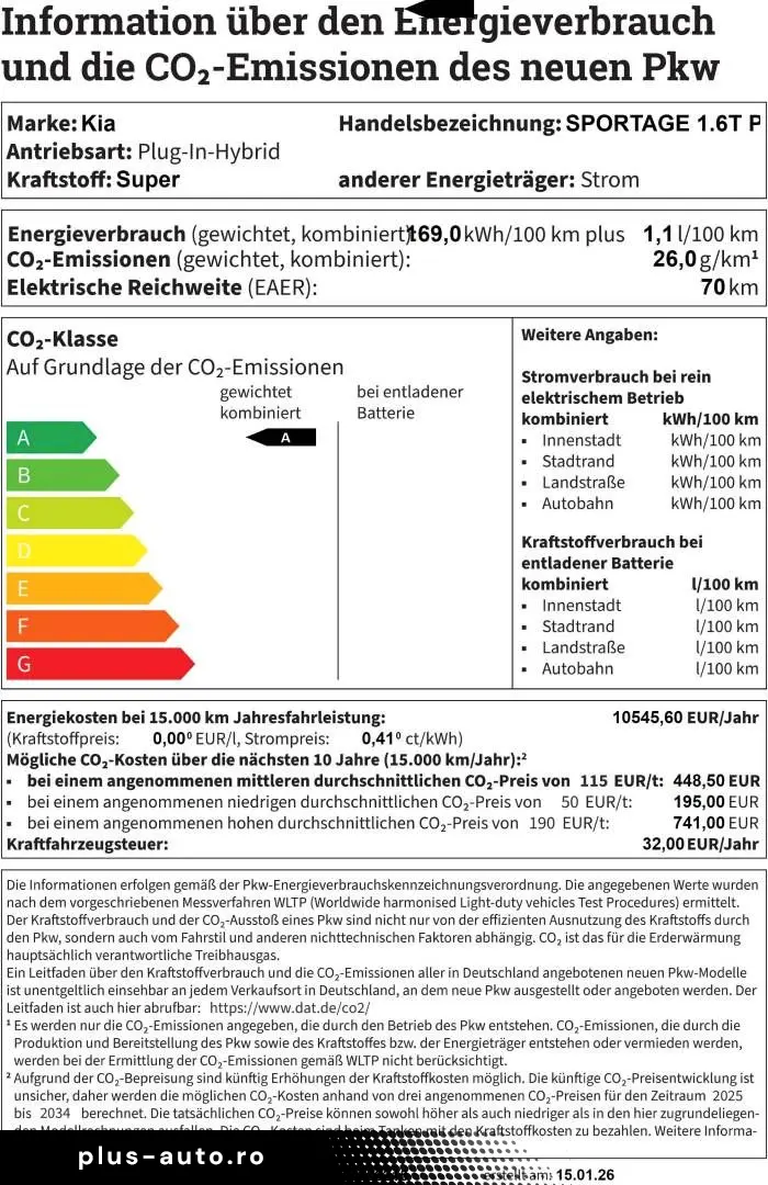 KIA SPORTAGE 1.6T PHEV AWD AT SPIRIT DRIVE FULL-LED