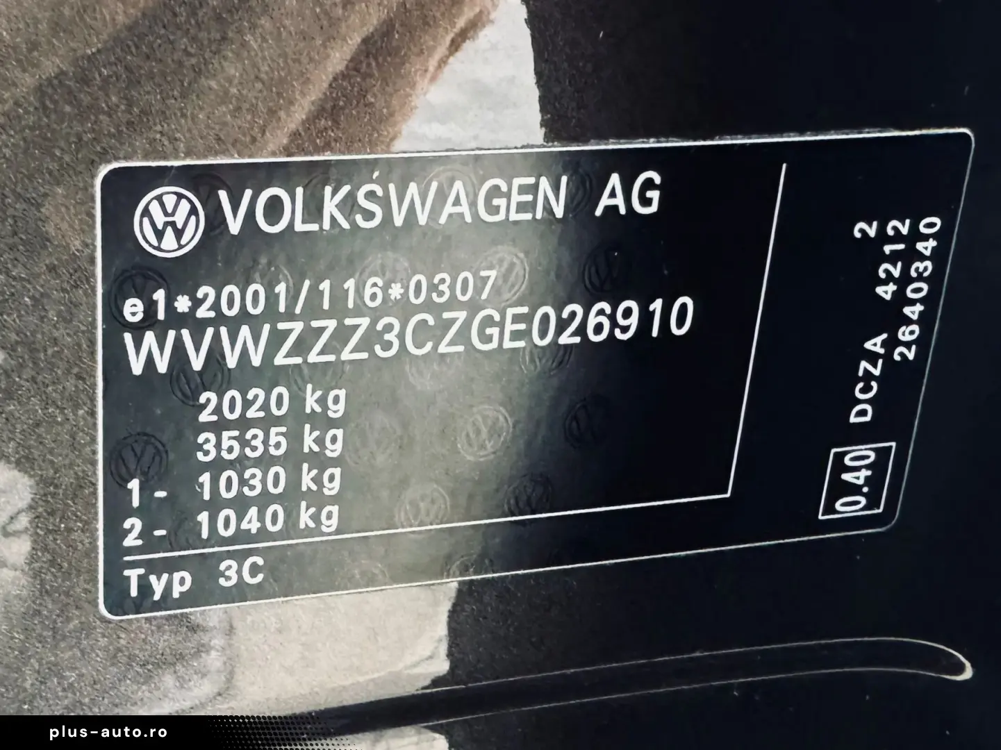 VW Passat B8   1.6 DIESEL 120 CP   EURO 6  Fab 03-2016