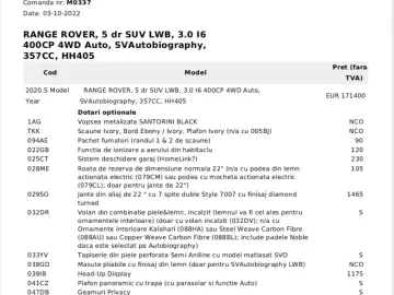 Land Rover Range Rover 3.0 l6 MHEV LWB SVAutobiography