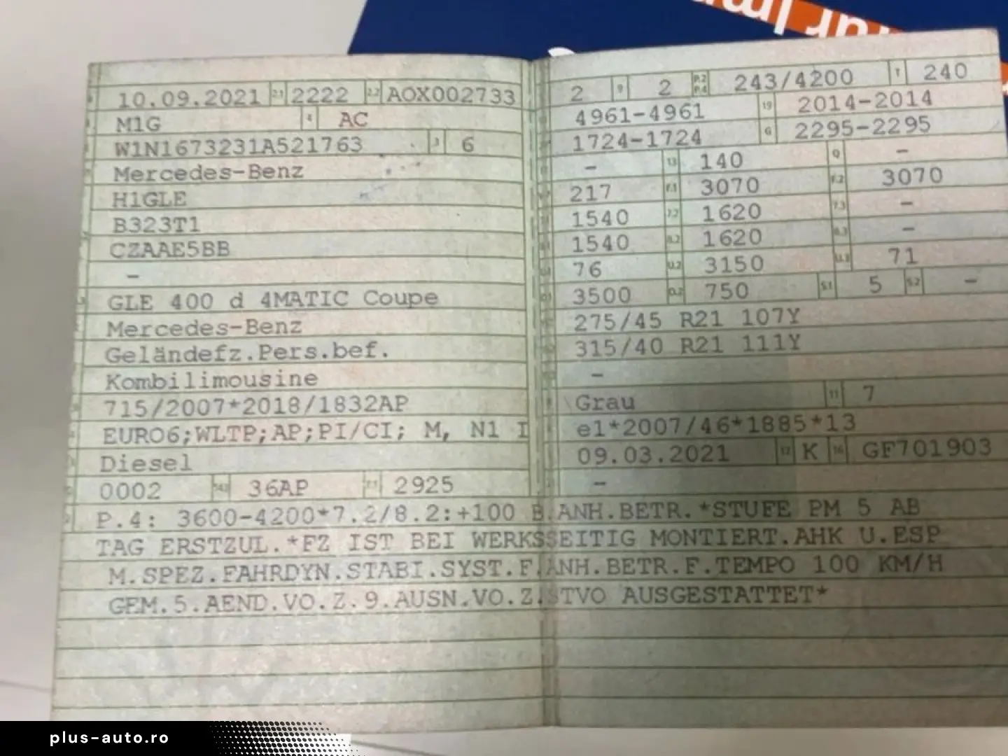 Mercedes-Benz GLE 400D Coupe 4Matic AMG Line