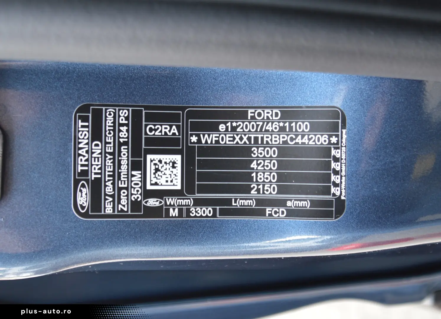 FORD E TRANSIT N1 L2H2 Masa max 3500KG