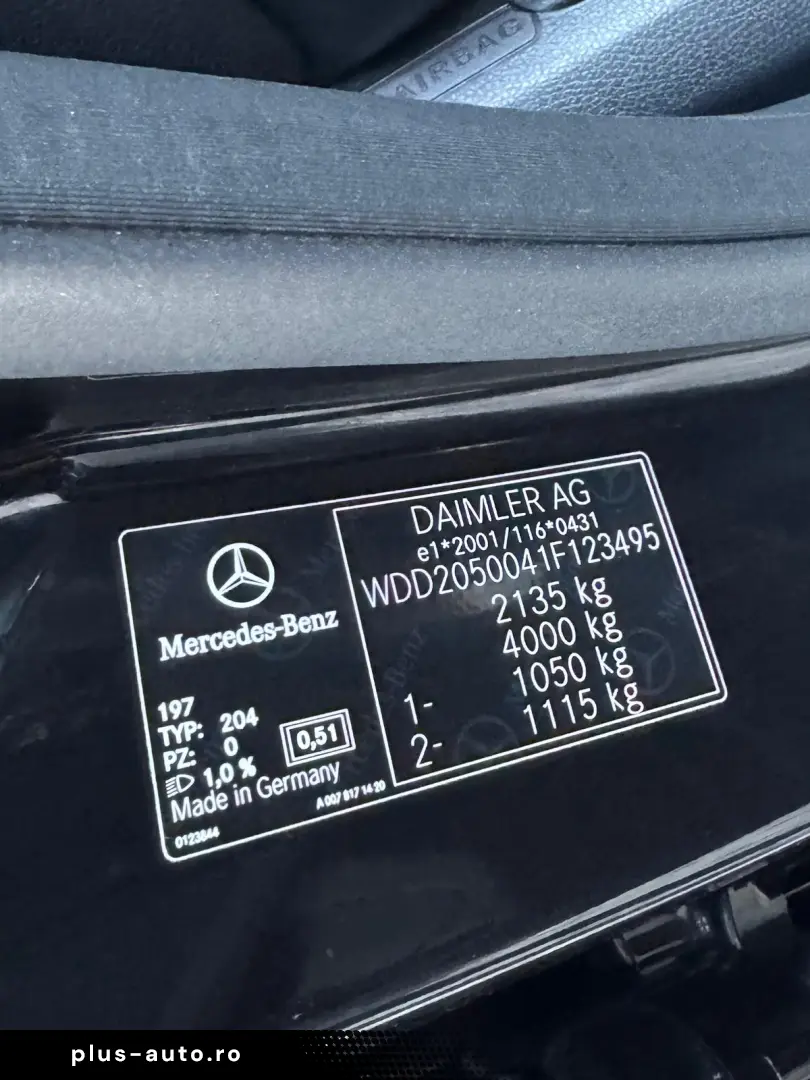 MERCEDES C220 BLUETEC   FAB 11.2014   2.2 DIESEL 170 CP