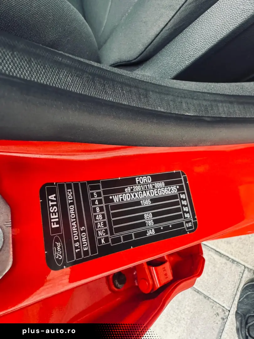 Ford Fiesta   Fab. 02.2015  1.6 Diesel 95 cp   Euro 5