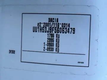 DACIA DUSTER   FAB 12-2016   1.5 DIESEL 110CP   EURO 6