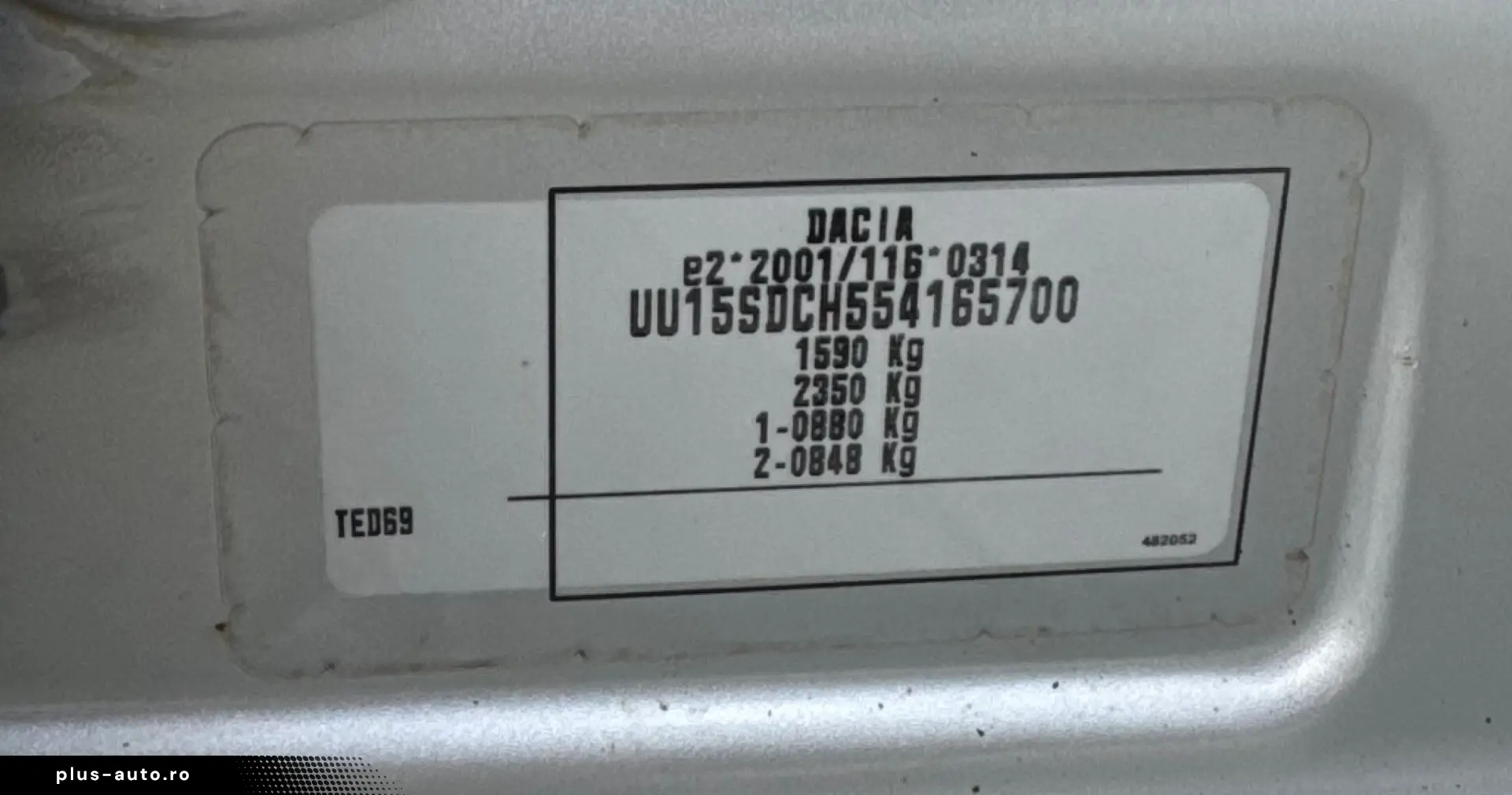 DACIA SANDERO   1.5 DIESEL 75CP  FAB 01.2016   EURO 6