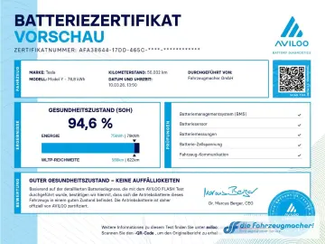 TESLA Model Y RWD Panorama Navi Soundsystem LED ACC WL