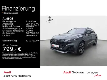 AUDI Q8 60 TFSIe qu S line tip Air B&O HUD Pano Matri