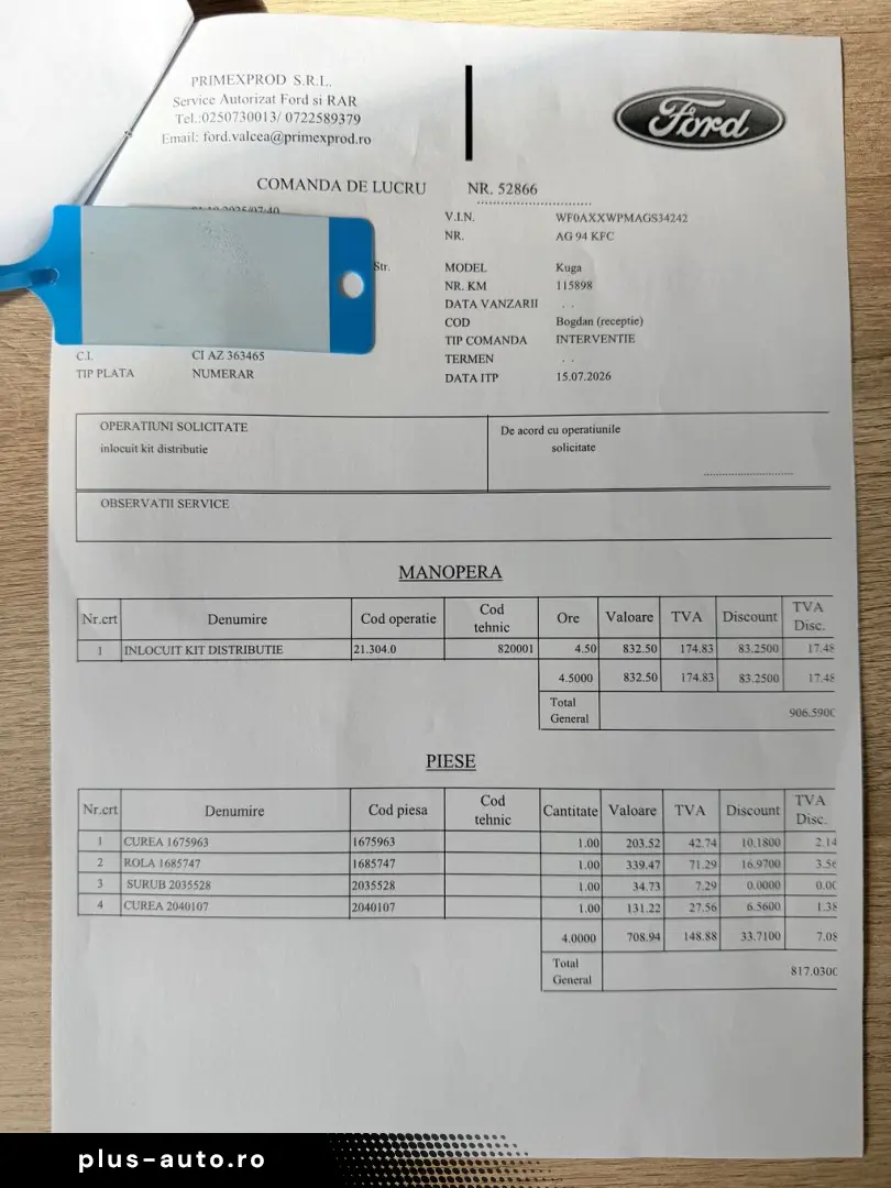 FORD KUGA Incalzire scaune Incalzire volan Clima Pilot LED I