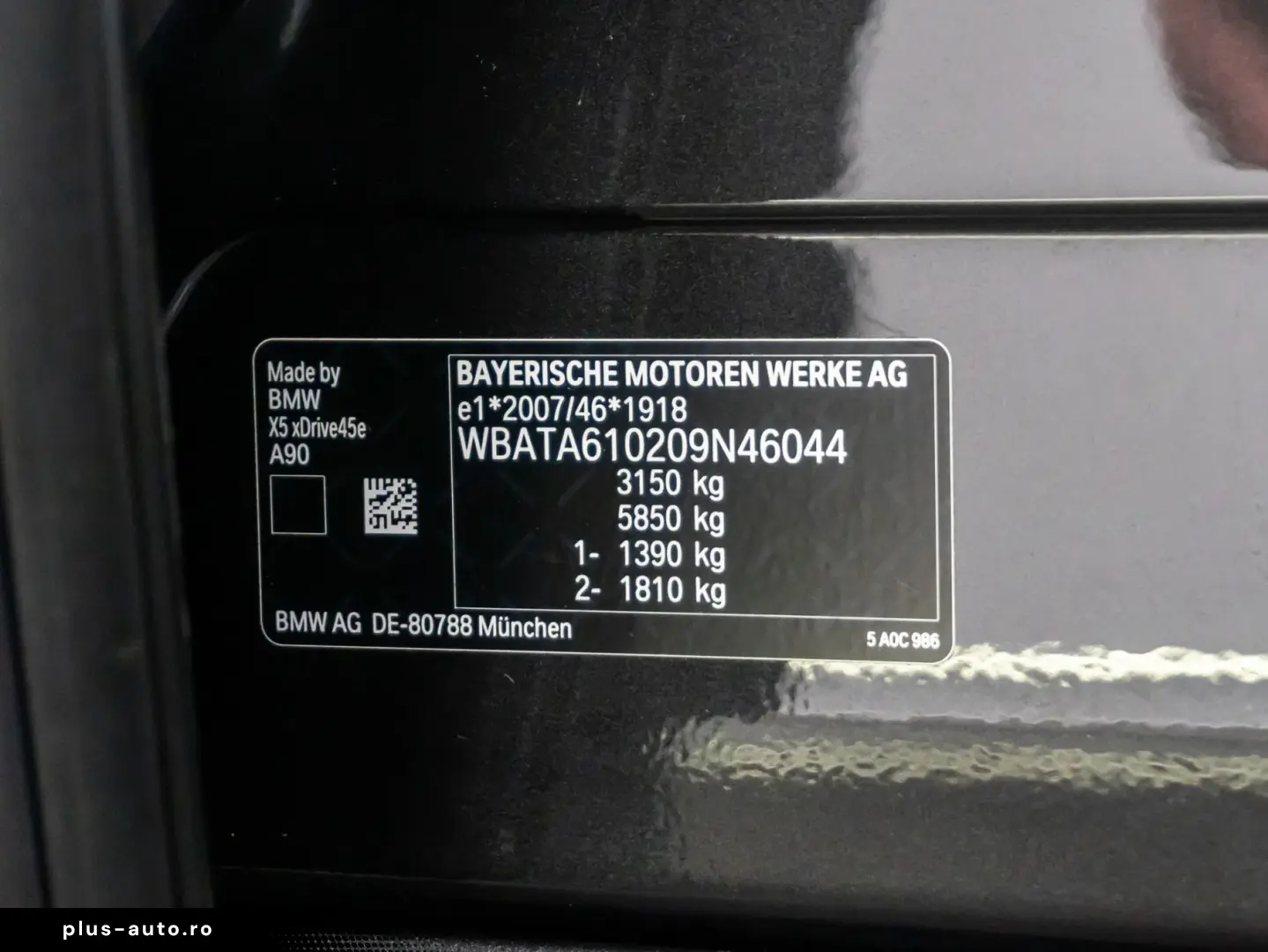 BMW X5 xDrive45e • 2022 • Plug-In Hybrid • 394 CP • xDrive •