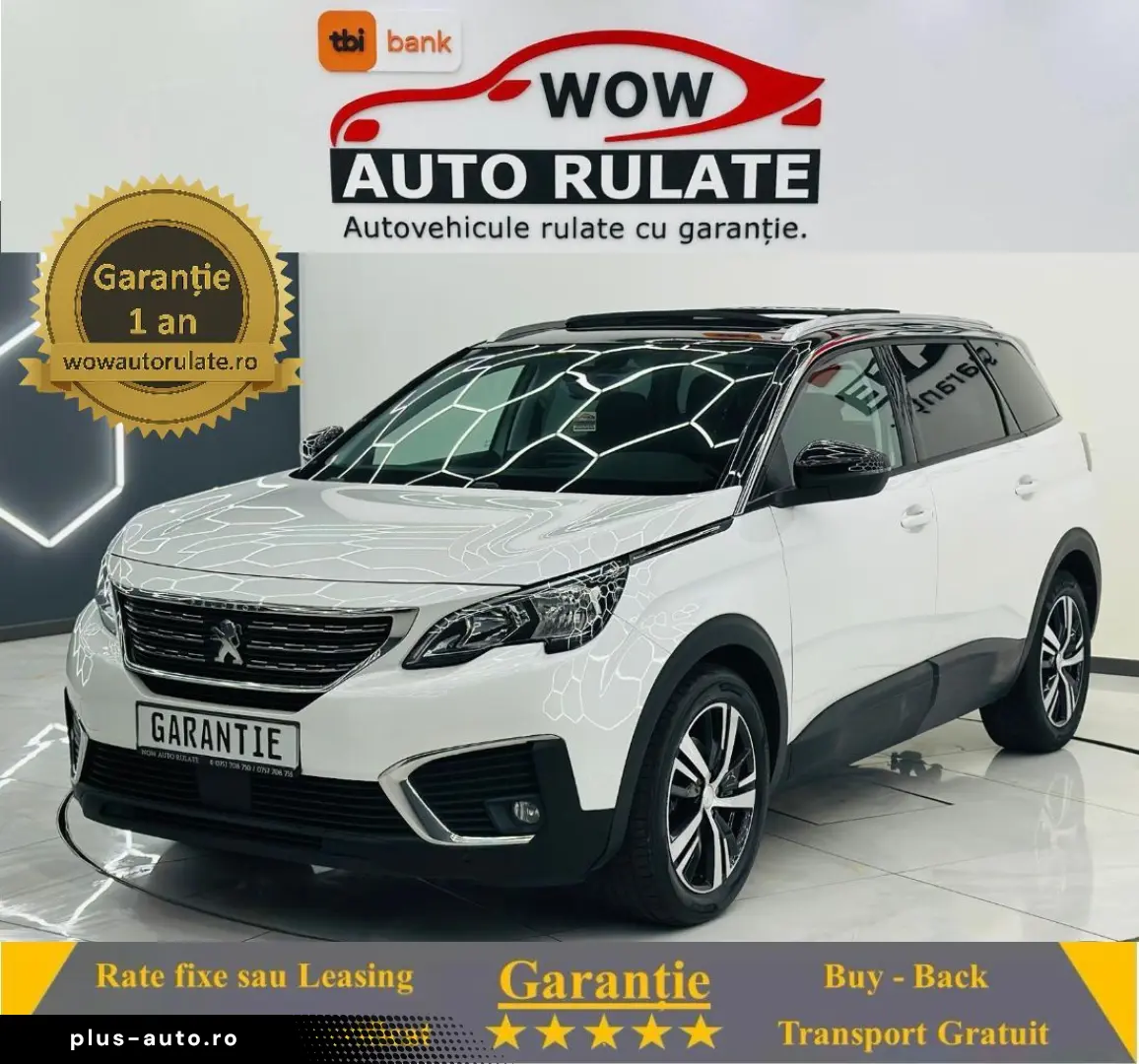 PEUGEOT 5008 2019 1.5D E6 Garantie 12 Luni Rate Avans 0 Doar