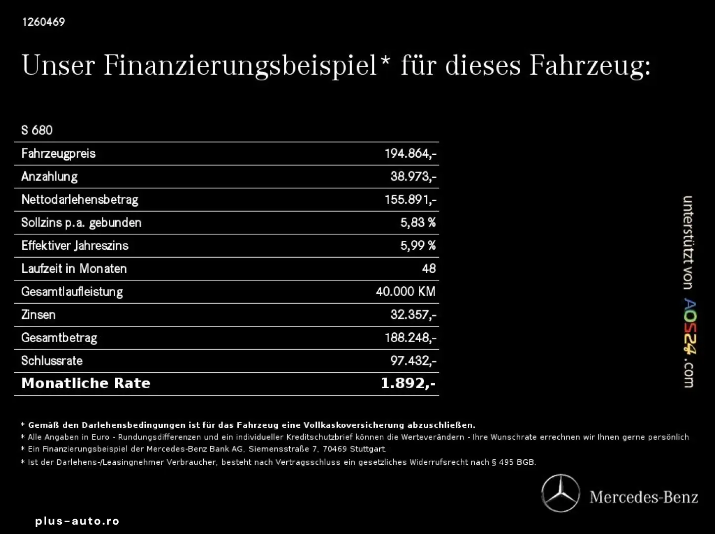 MERCEDES-BENZ S 680 Maybach 4M HA-Lenkung TV StandHz&hellip;