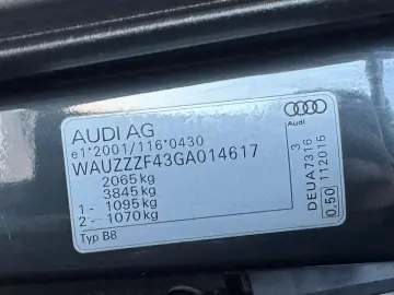 Audi A4 B9   Fab- 01-2016   2.0 DIESEL 150CP   Euro 6