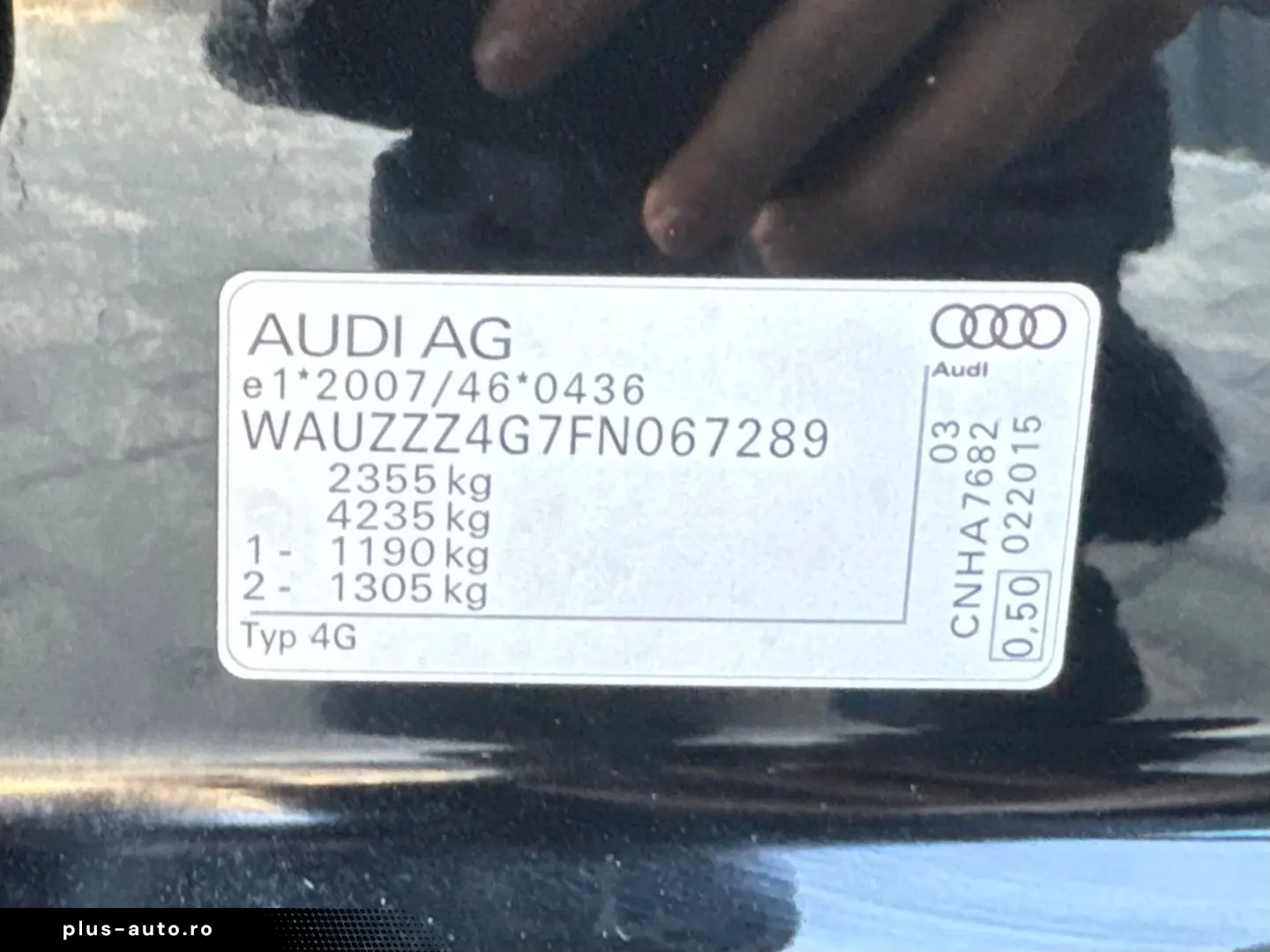 AUDI A6 S-LINE   FAB 04.2015   2.0 DIESEL 190 CP   EURO 6